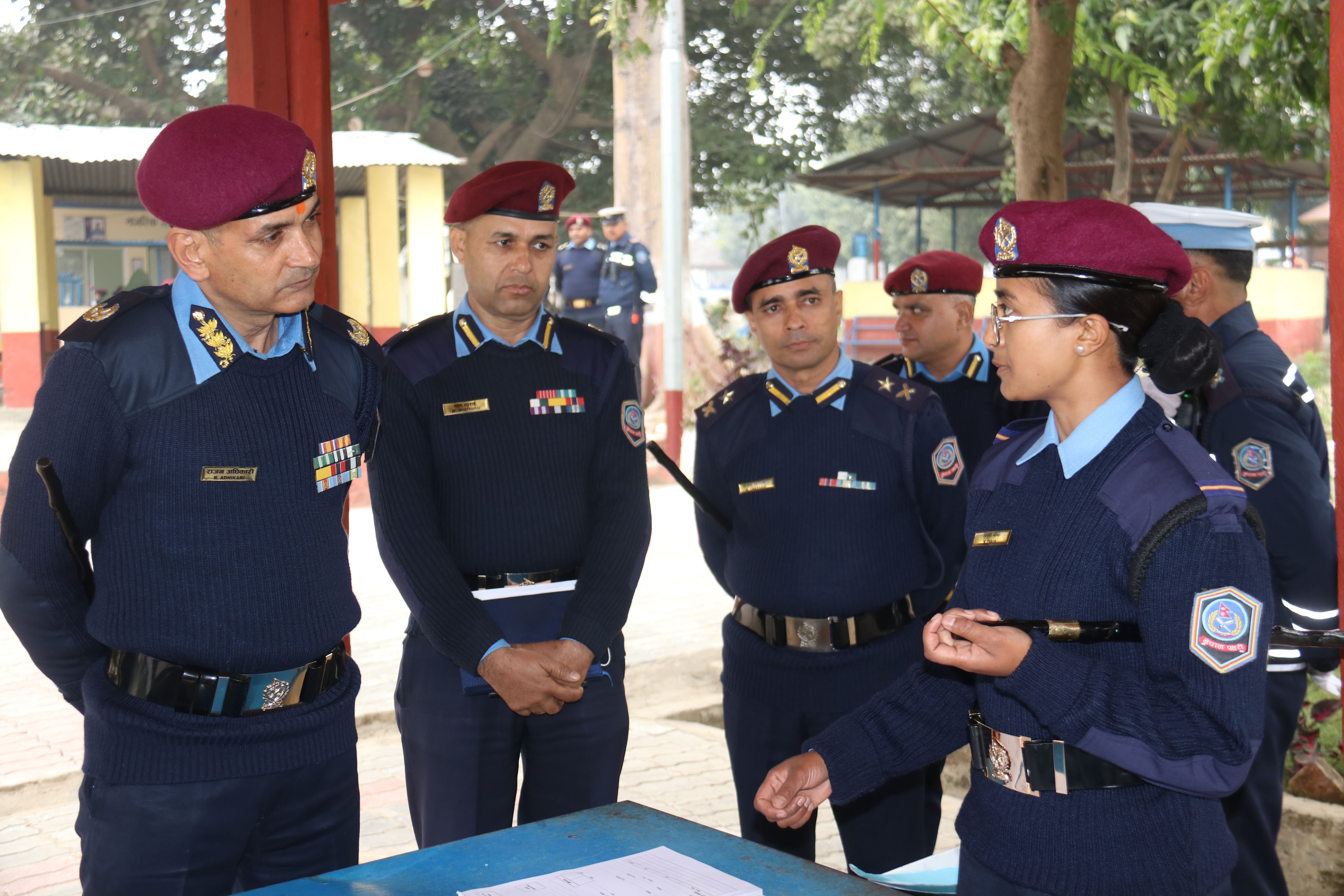 नयाँ डिआईजीद्वारा उदयपुर प्रहरी कार्यालय निरीक्षण