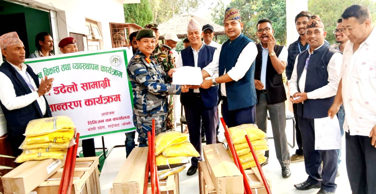 सुरक्षा निकायले पाए अग्नि नियन्त्रक सामग्री 