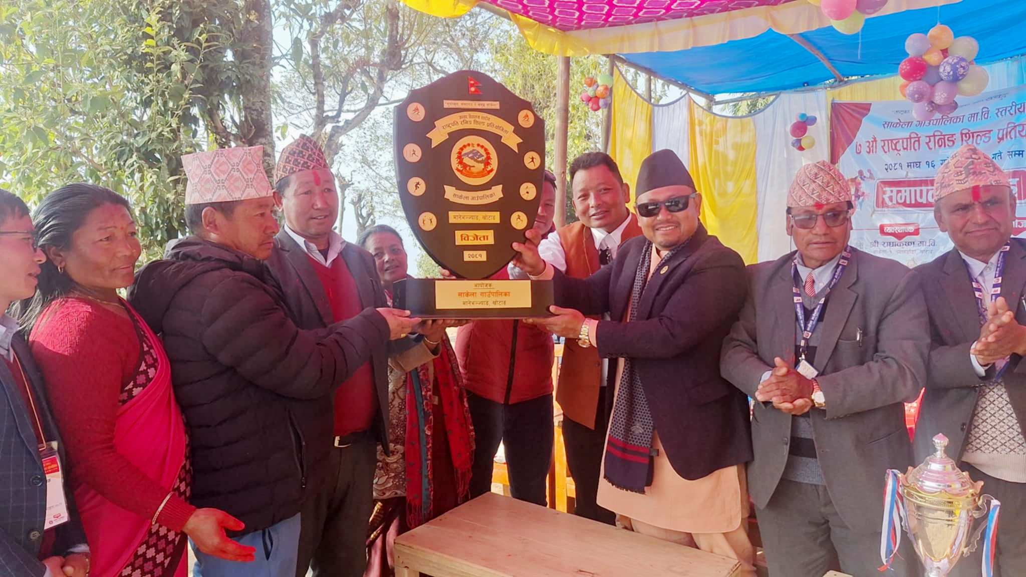 साकेलाको ‘राष्ट्रपति रनिङ शिल्ड’ राधाकृष्ण माविलाई